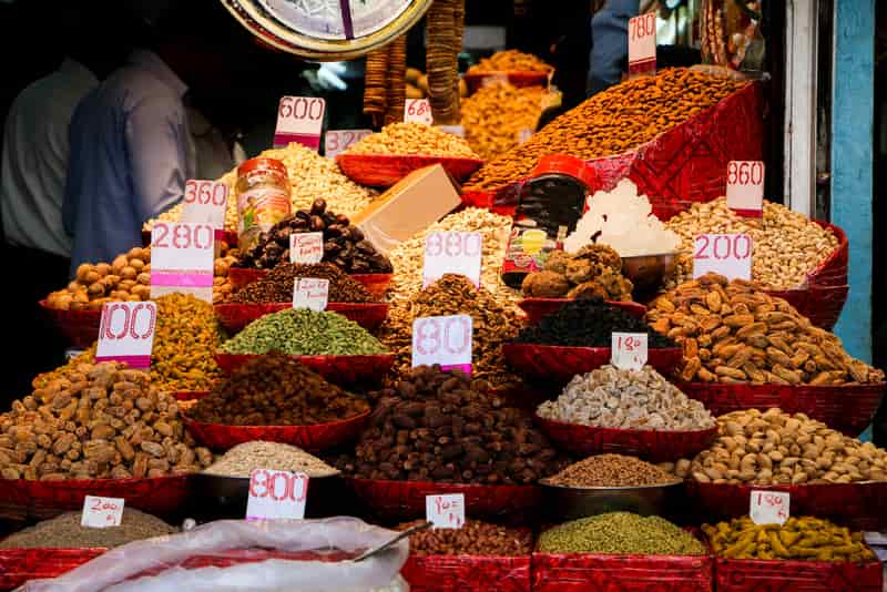 Dry Spices and Fruits in Chandni Chowk