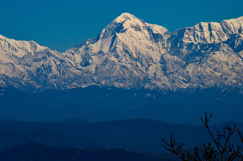 From Mukteshwar you can get to see stunning views of the Trishul hills