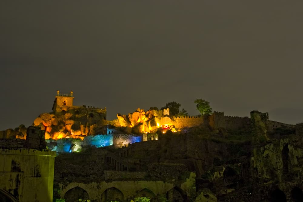 Golconda Fort at Night