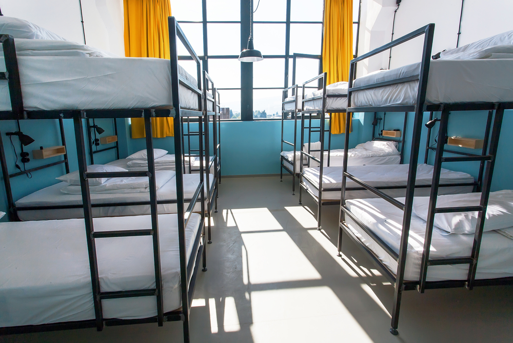 Stay at a hostel during travel