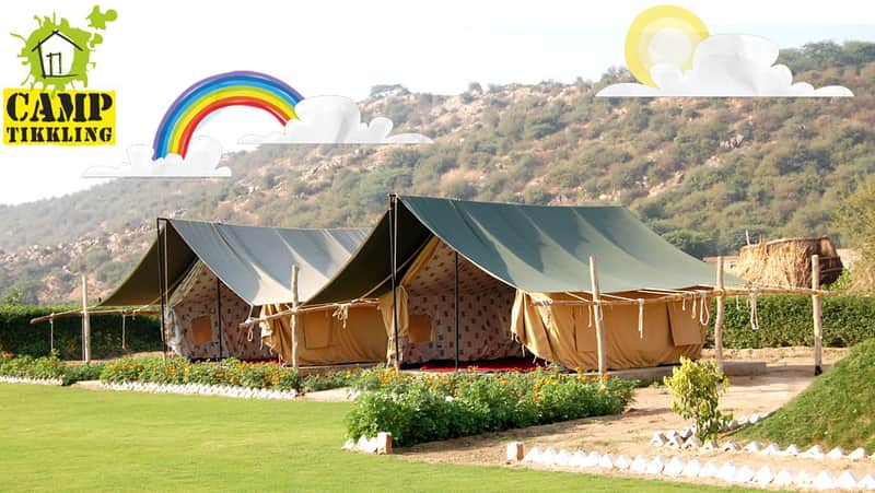 The tents at the camp