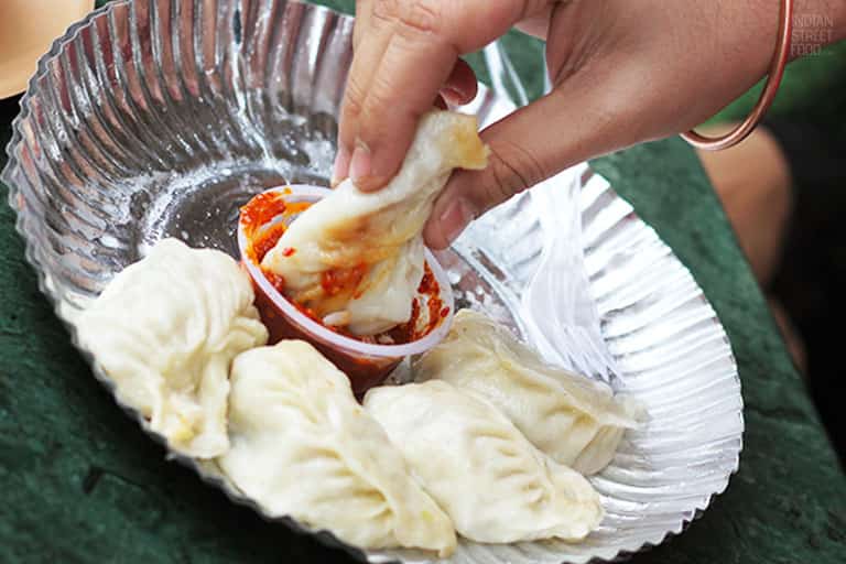 This eatery serves up some deliciously spicy momos