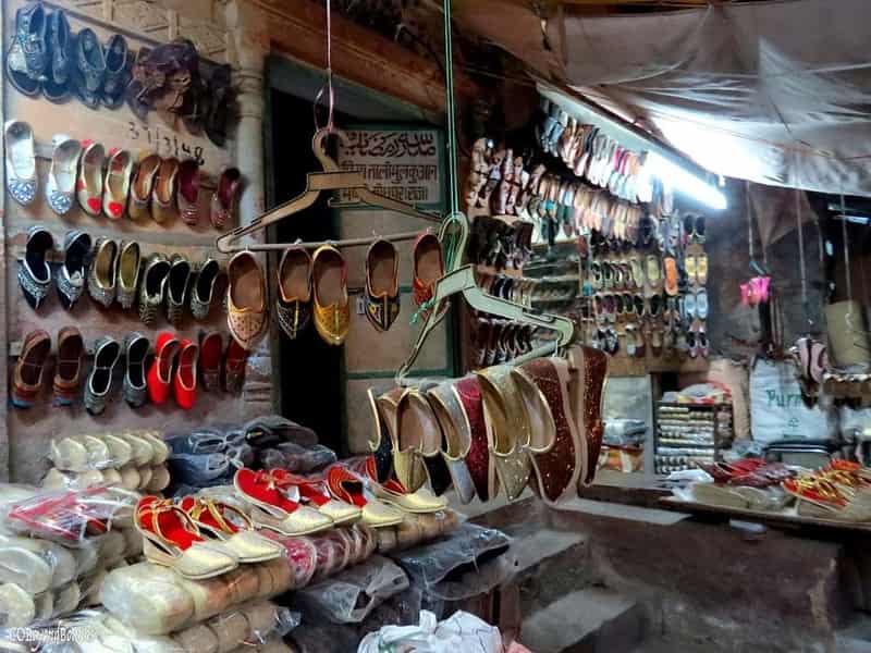 Wholesale shoe market at Sardaar Bazaar