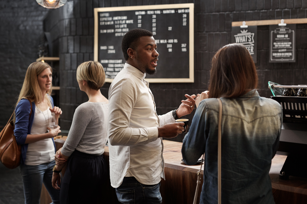Start a conversation with a stranger