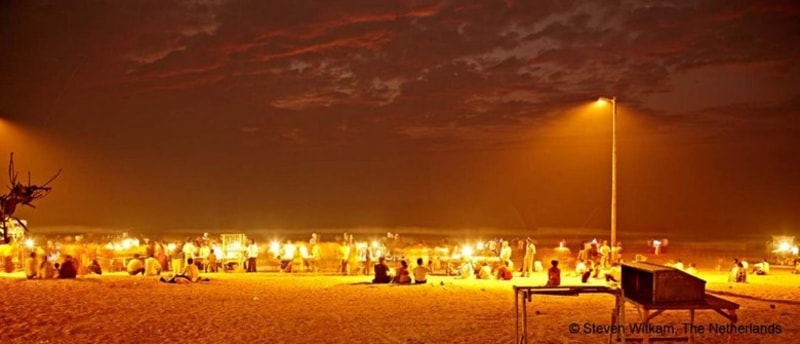 Juhu Beach At Night