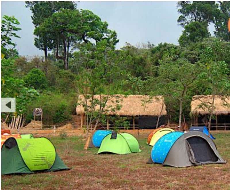 The tents at the Gonikoppal Camp