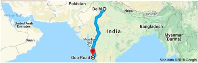round trip delhi to goa