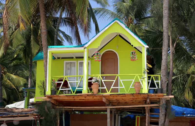 Stay at affordable accommodation on the beach | Things to do in Goa in December