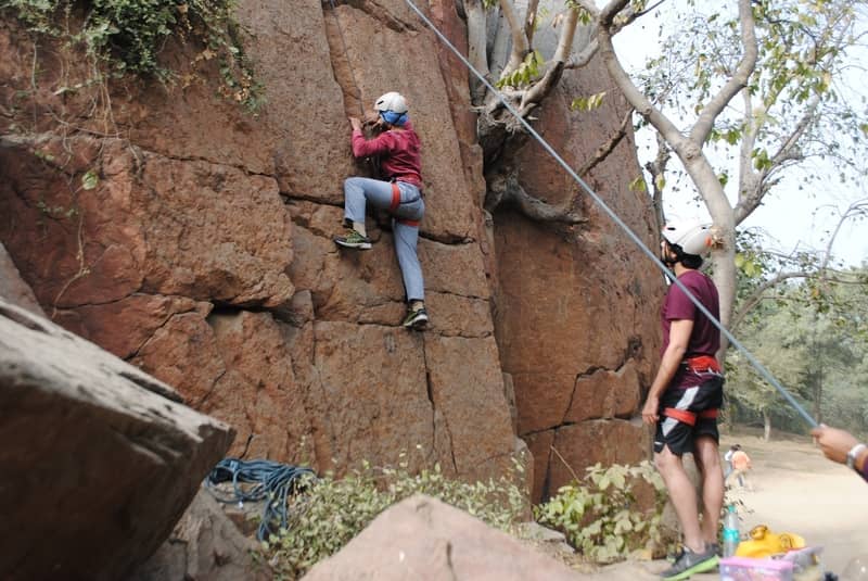 Rock climbing in Malshej Ghat