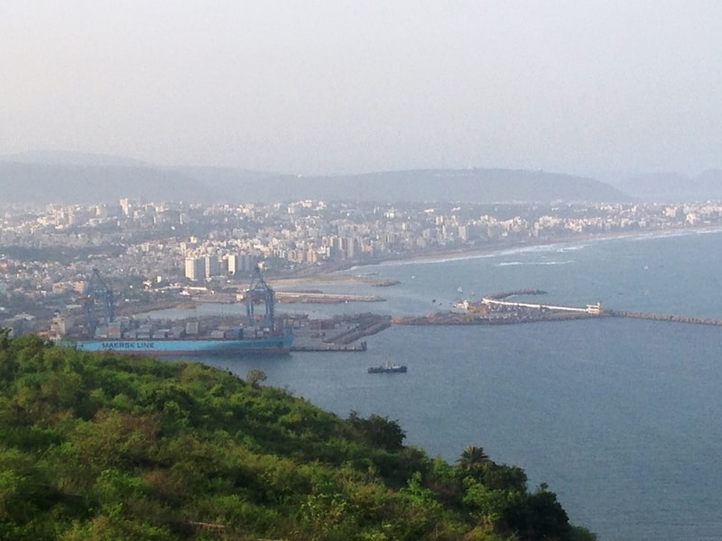 Vizag from Dolphin’s Nose viewpoint