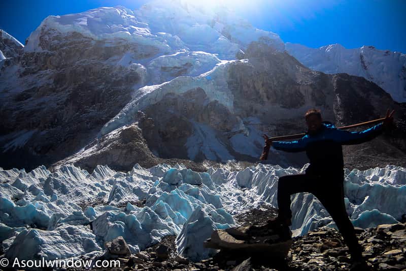 Abhinav in Everest Base camp
