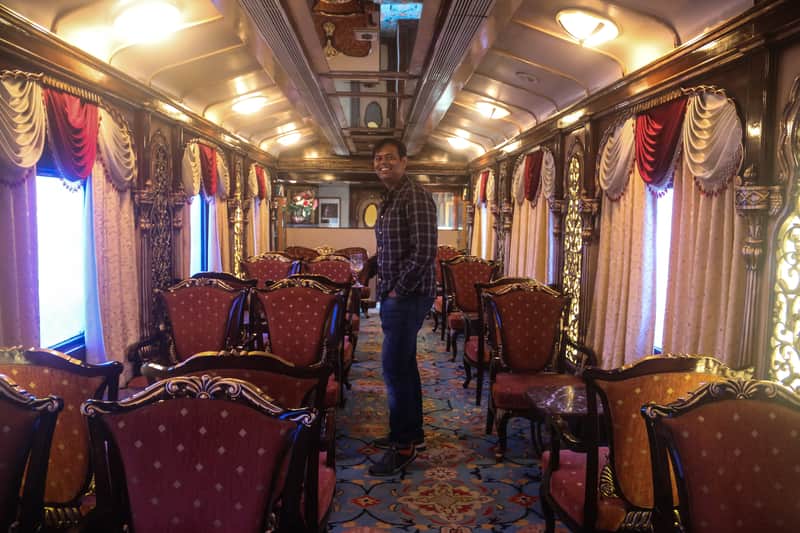 Abhinav in Luxury Train