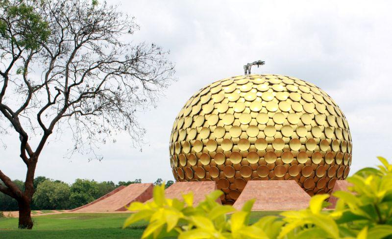 Auroville Dome, Pondicherry, Tamil Nadu, engineering marvel in India