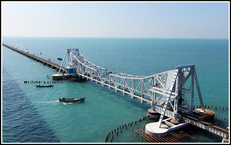 Pamban Bridge, Tamil Nadu, engineering marvel in India
