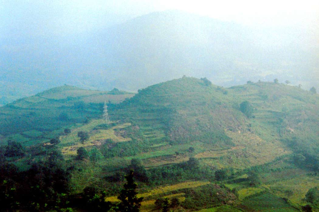 A beautiful view of the green ranges of Anantagiri Hills
