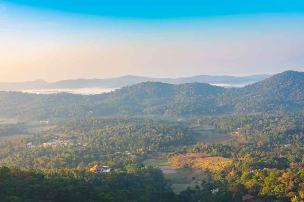 A view of Coorg, the Scotland of India | best weekend getaways near Bangalore