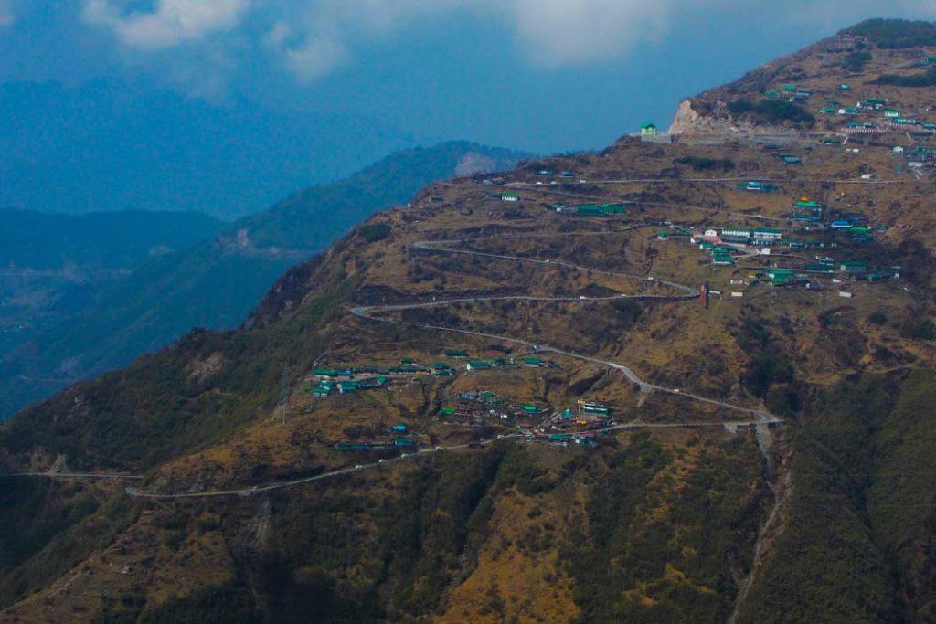 The majestic hills in Gangtok during best places to visit in July in India.