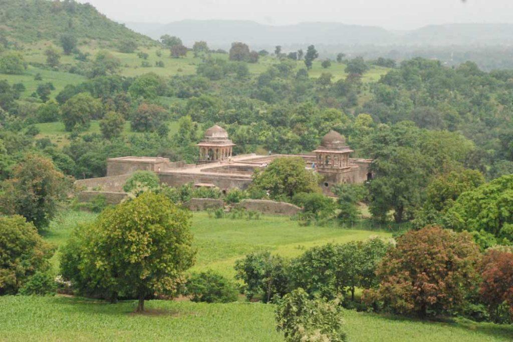 The beautiful slopes of Mandu during visit to hill stations in Madhya Pradesh.