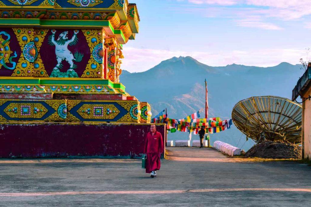 The religious places at Tawang during best places to visit in July In Inia.