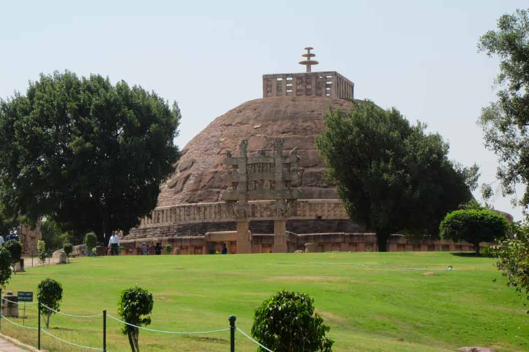 Marvel at history at Sanchi Stupa during things to do in Bhopal.
