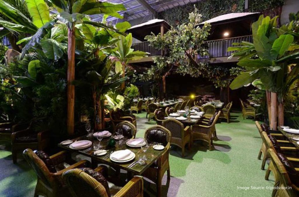 The lush greens at Jungle View is a must visit restaurant in Bhubaneswar.