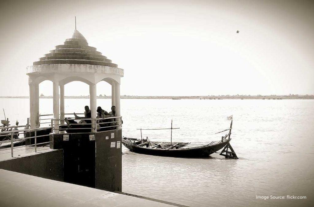 Mesmerise in the serenity of Gandhi Ghat during places to visit in Patna.
