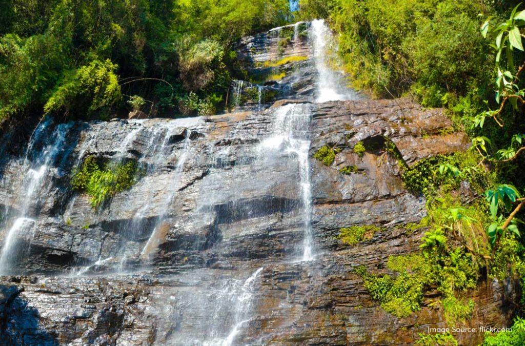 The cascading Hebbe Falls is one of the best tourist places in Chikmagalur.