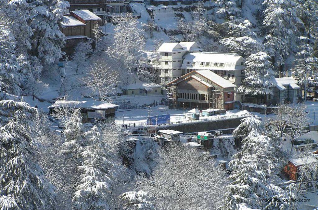Mashobra is one of the best snowfalls in Shimla 
