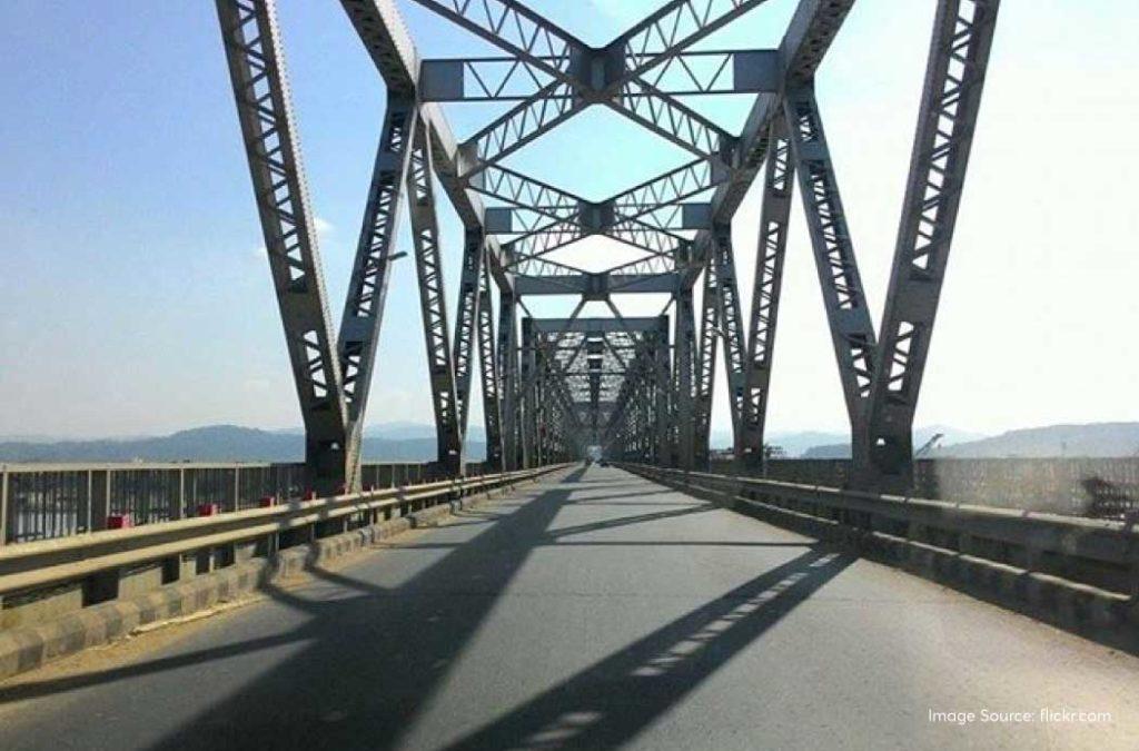 Saraighat Bridge is the most visited amongst places to visit in Guwahati for its connectivity to the northeast areas.
