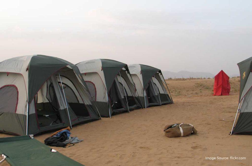 Camping in Pushkar is one of the top things to do here.