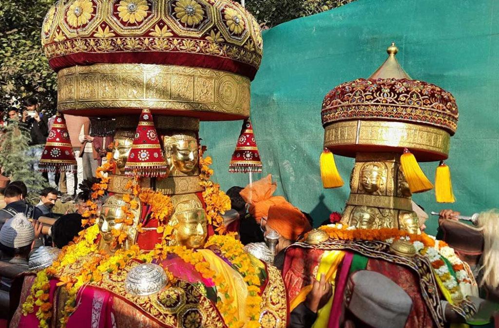 The deities at the Mandi Shivratri Mela are a great sight to see.