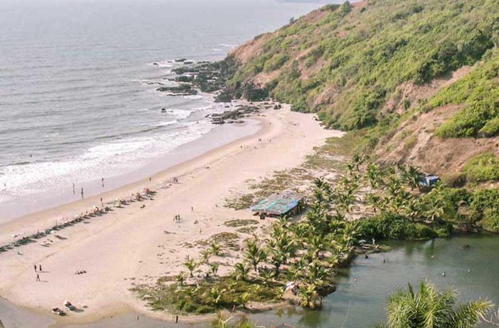 One of the most popular beaches in India with sweet water lake