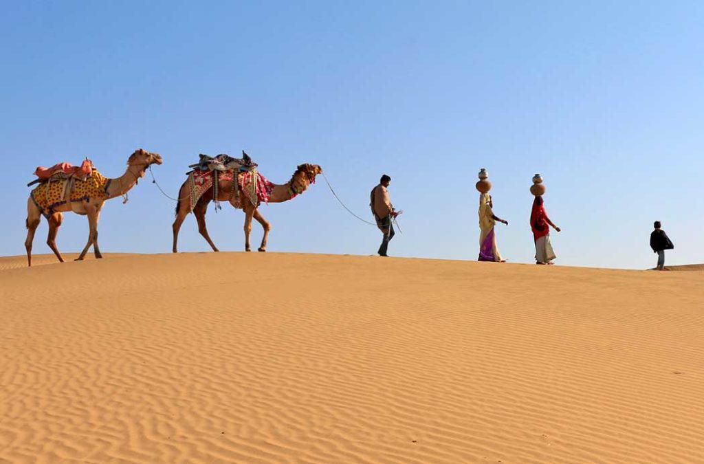 Khuri sand dunes in Jaisalmer. Best time to visit Jaisalmer. 