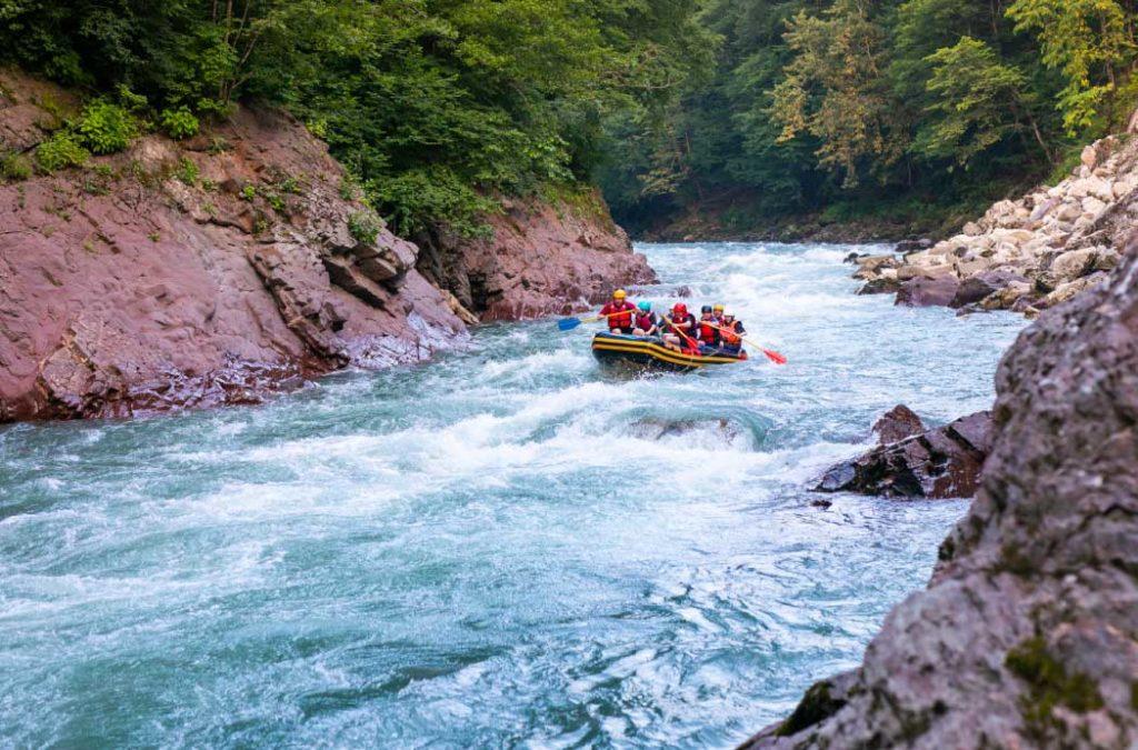 River rafting is classified into different grades based on the difficulty of the rapids and the overall experience.