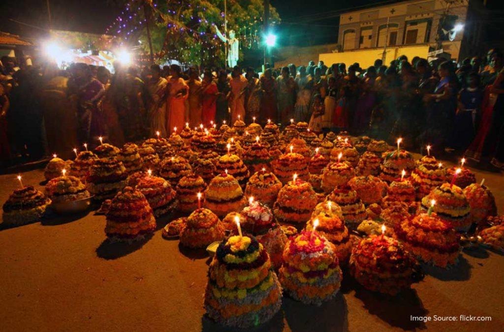There are many myths, legends, and stories associated with the Bathukamma Festival. 