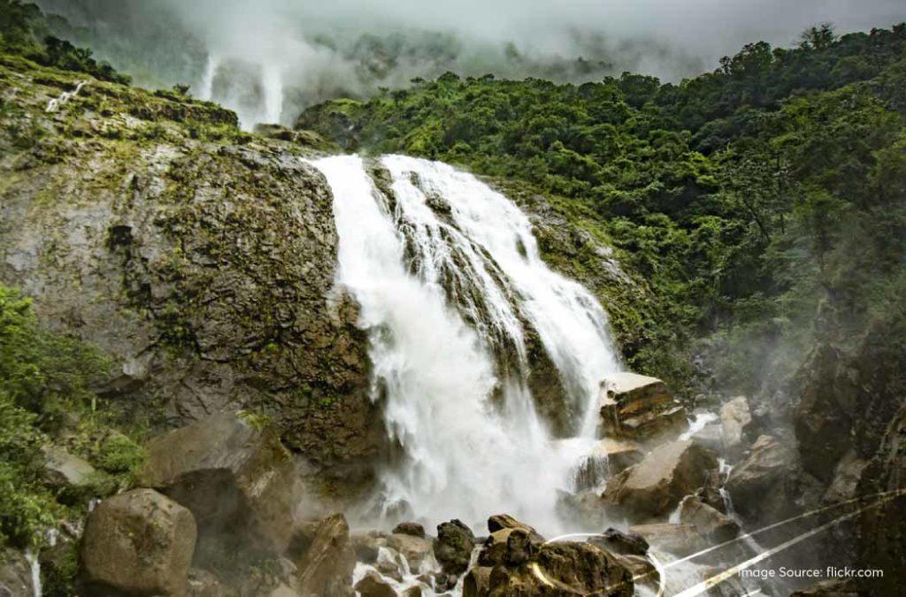 Witness one of the best waterfalls in Cherrapunji 