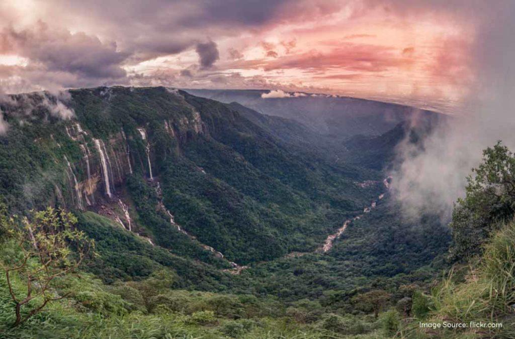 Check out one of the best waterfalls in Cherrapunji 