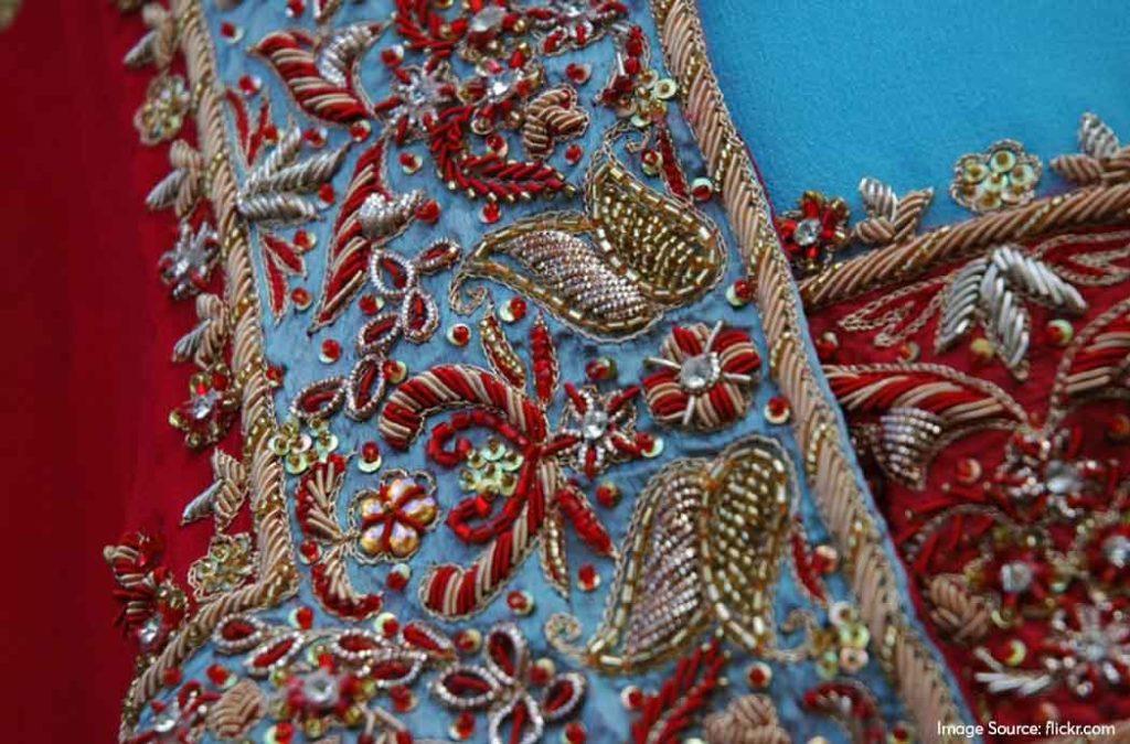 Zardosi is one of the most beautiful Indian handicrafts that you will come across.