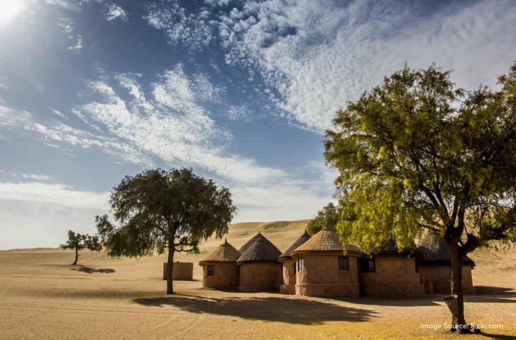 Khimsar Village is the best place for desert camping if you prefer to have less crowd