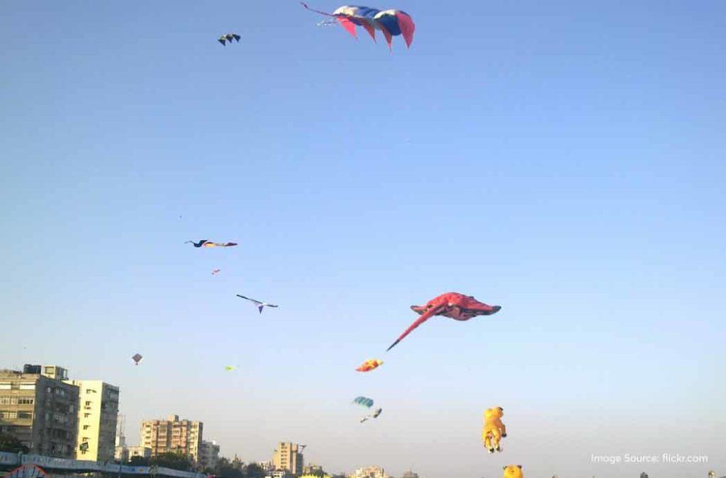 The International Kite Festival 2024 is going to be held on the peaceful Sabarmati Riverfront near Vallabh Sadan. 