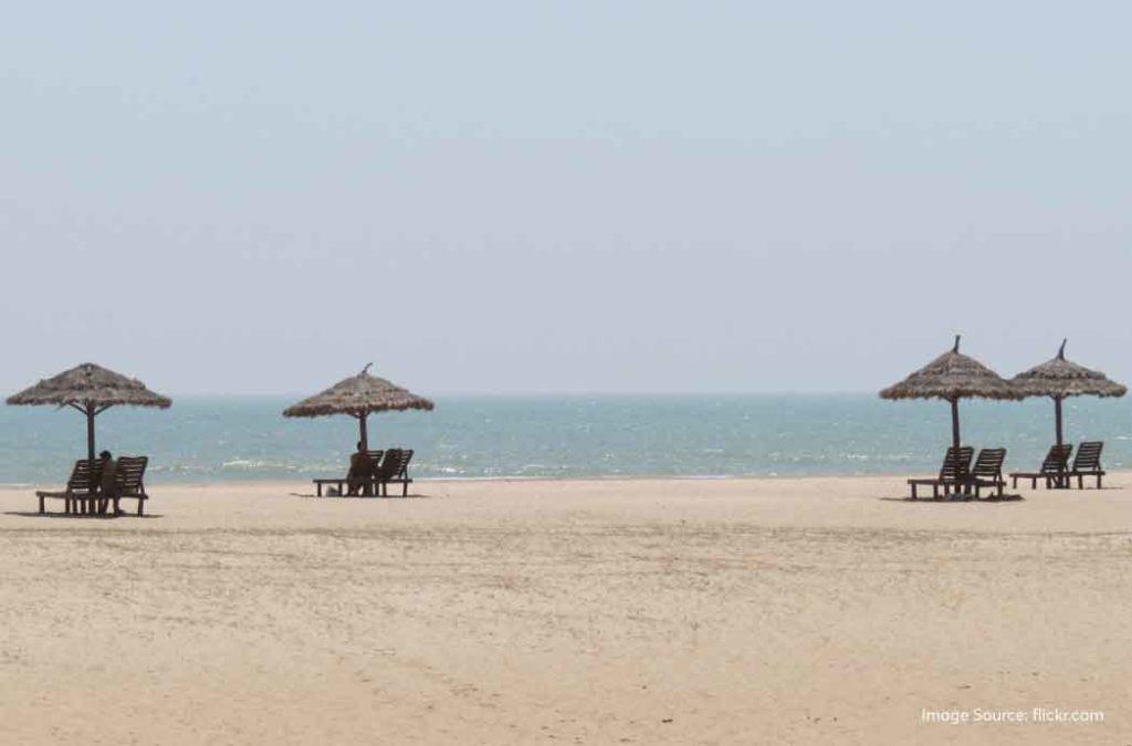 On your next visit to Kutch, explore Mandvi Beach which is known for its glowing golden sand