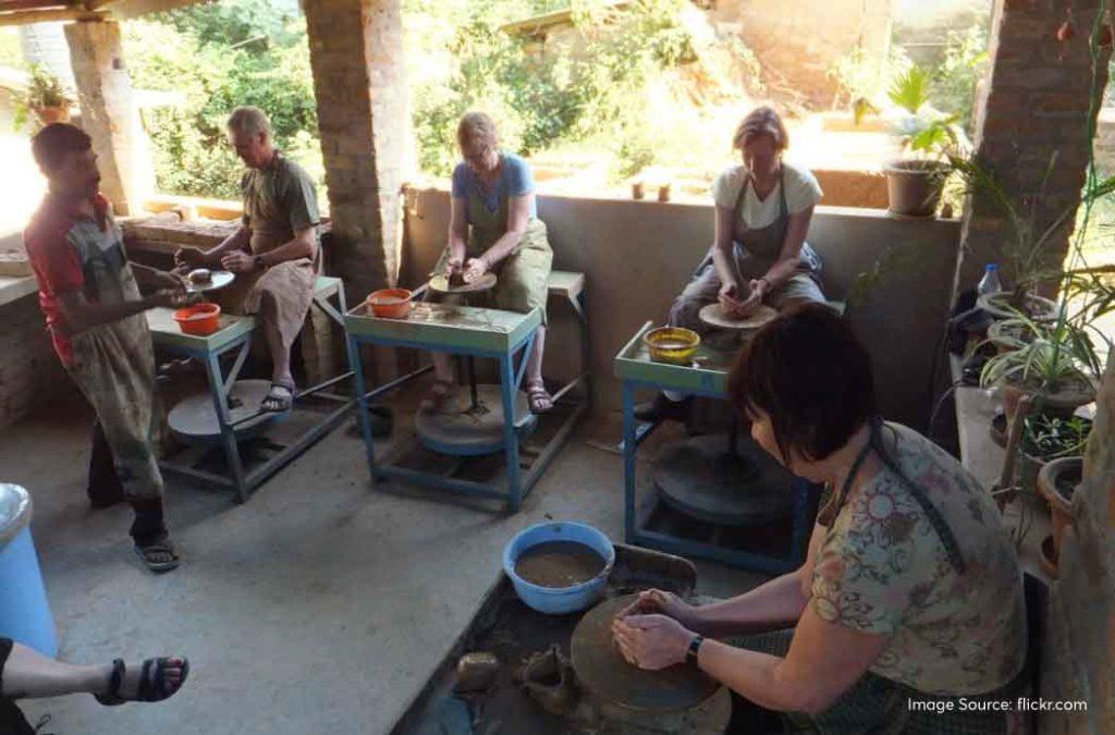Andretta Pottery and Craft Society is not just a place that displays traditional pottery art but also invites students from across the world to try their hand at Pottery.