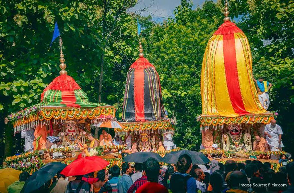 The Rath Yatra or the Rath Jatra is one of the biggest chariot festivals in the country.