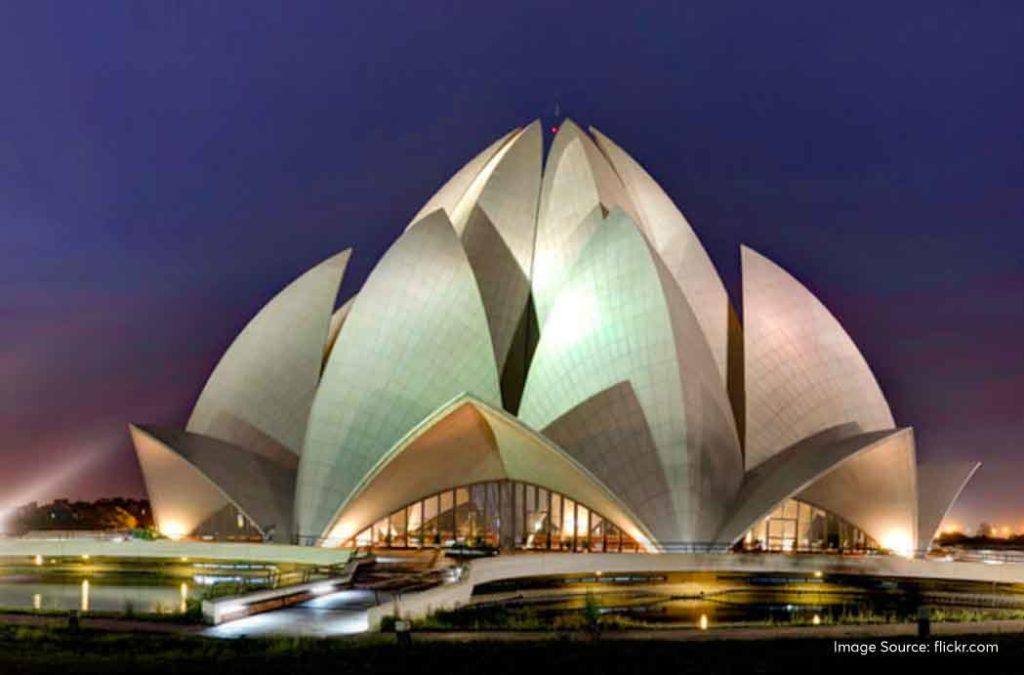 Visit Lotus temple and immerse in calmness