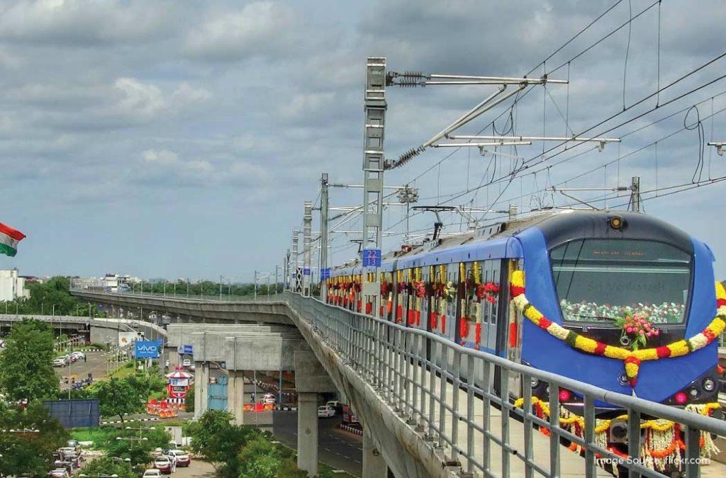 Chennai Metro is one of the most-used transportation systems in the city for mass travel.