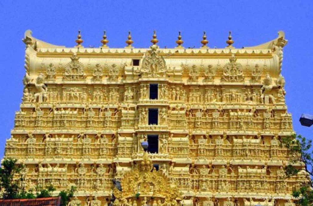 The Padmanabhaswamy Temple is built in a blend of the south-Indian Dravidian architectural style and Kerala’s Chera architecture layout 