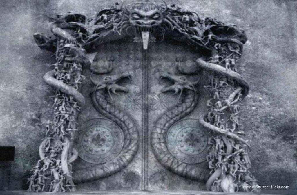 It is said that the treasure in vault B belongs to Lord Vishnu and Adi Sesha or Anantha himself guards these doors.