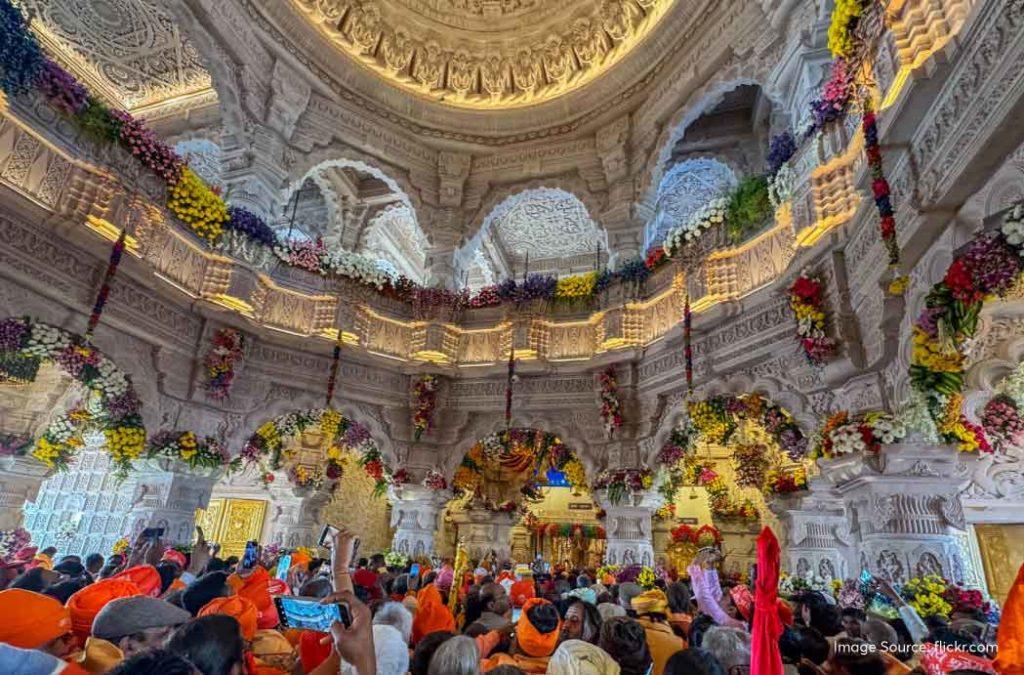 Beautiful interiors of the Ayodhya Ram temple 