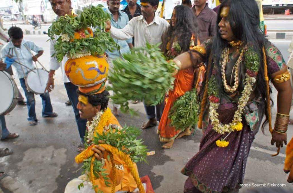 Bonalu festival is predominantly celebrated in the Hyderabad and Secundrabad regions. 