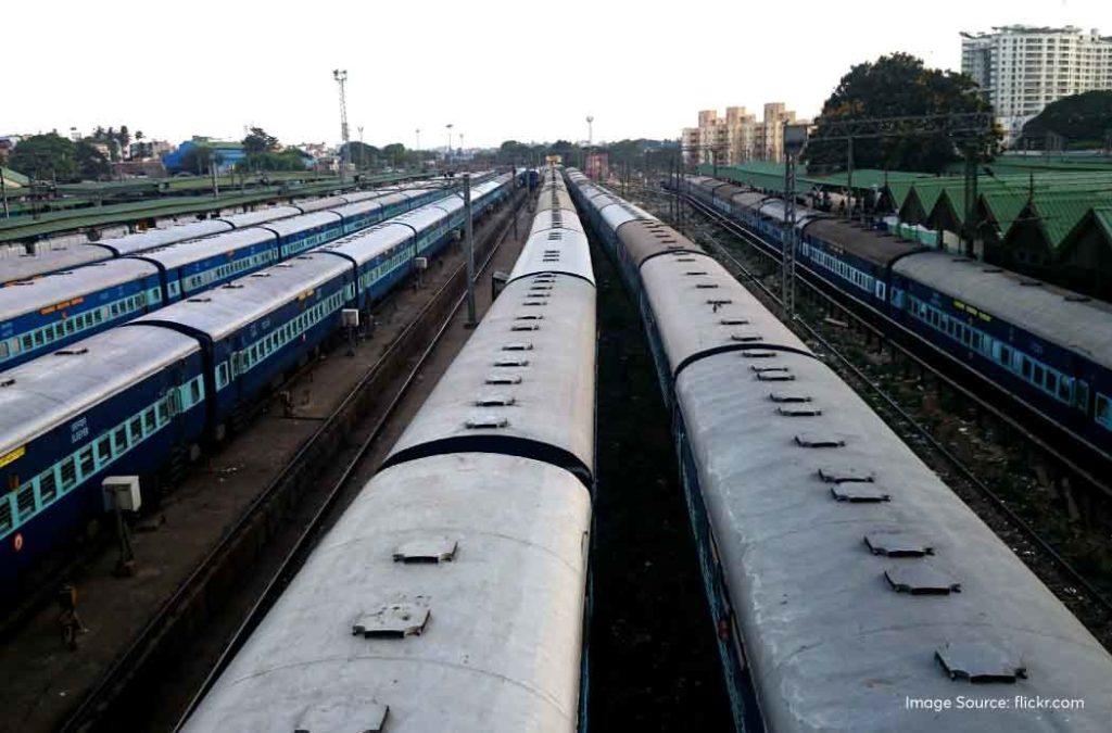 The frequency of trains at KSR Railway Station is significantly high. 